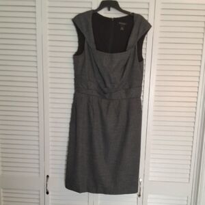 White House Black Market Charcoal Midi Dress